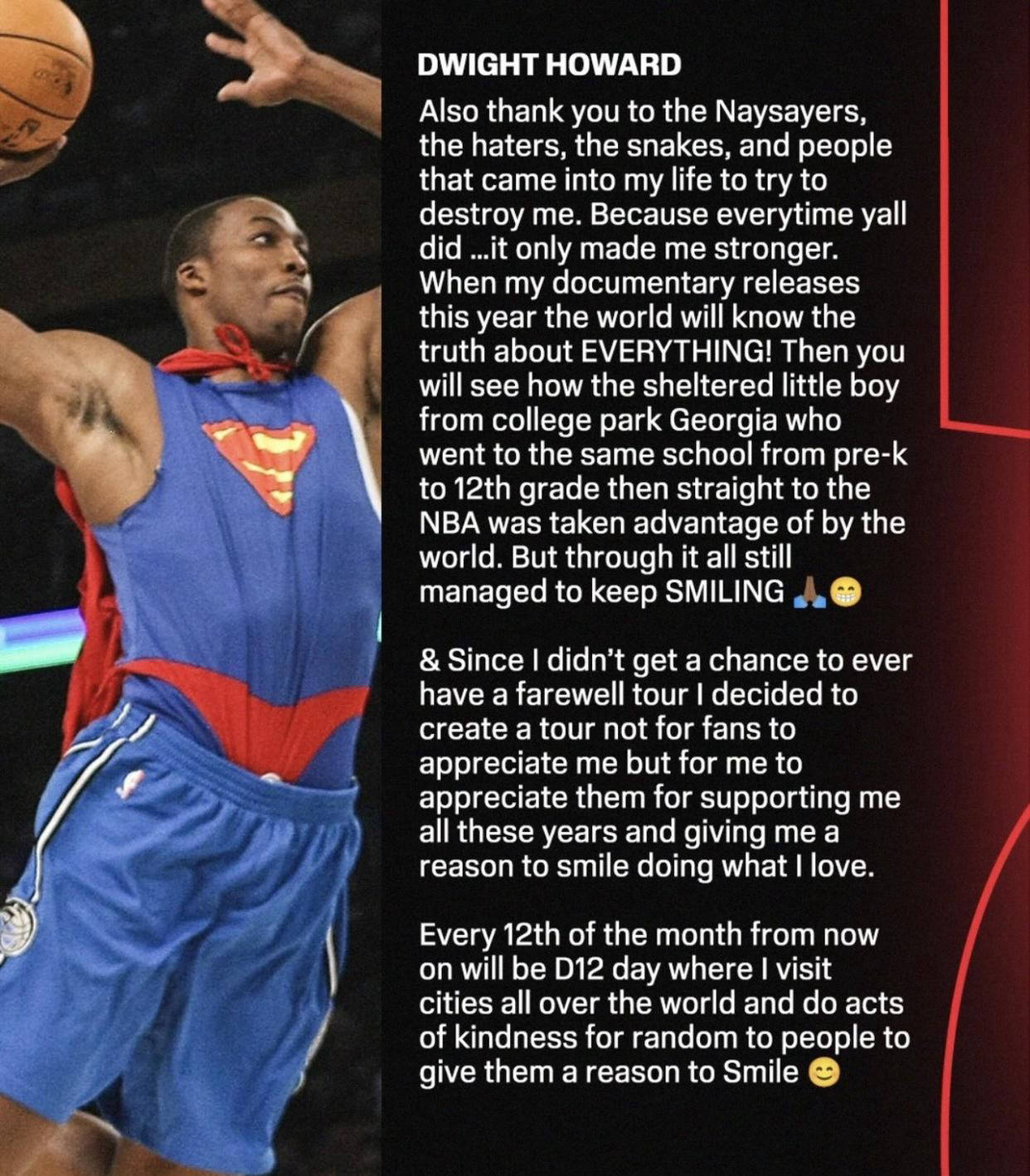 唏嘘！40岁魔兽霍华德宣布退役，夺冠传奇无缘NBA75大球星荣耀